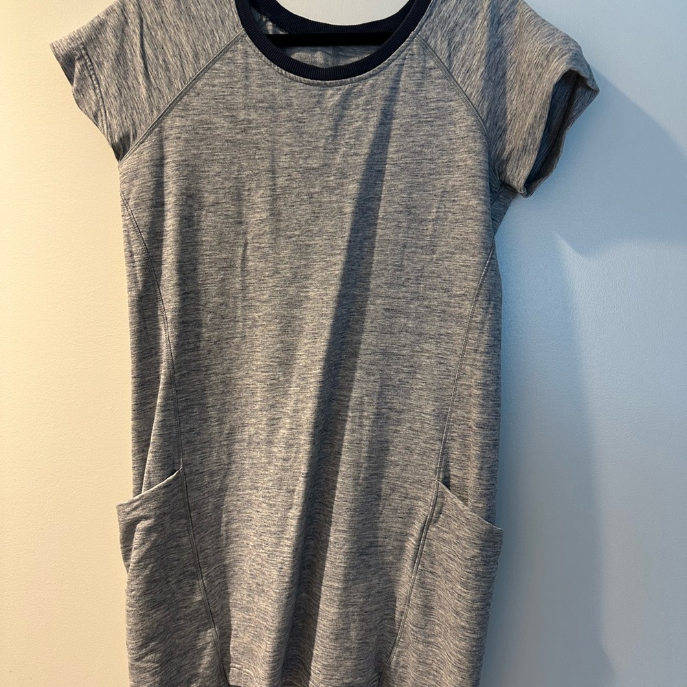 Lululemon Grey Tshirt Dress with Pockets